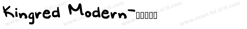 Kingred Modern字体转换